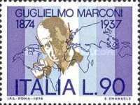 Gugliemo Marconi (1874 - 1937) and World Map