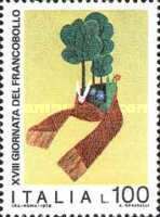 18th Stamp Day - Trees, Rabbits & Flowers