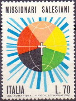 Five continents stylized