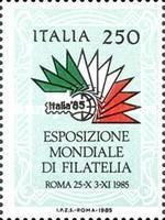 Italia 85 International Stamp Exhibition- Logo