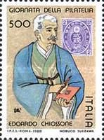 Philately Day- Edoardo Chiossone