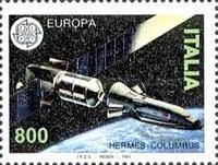 Proposed Hermes Spaceship and Columbus Space Station