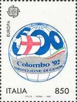 Emblem of Colombo '92 Exhibition, Genoa