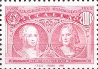 Portraits of Queen Isabella and Columbus