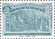 Columbus Announcing Discovery