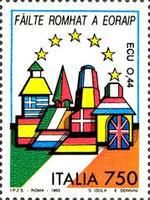Buildings on Flag of Ireland