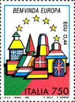Buildings on Flag of Portugal