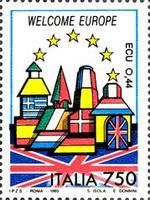 Buildings on Flag of United Kingdom