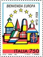 Buildings on Flag of Spain