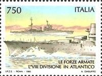 Light Cruisers of the Eighth Division in Atlantic