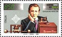 Guglielmo Marconi (1874-1937) and Transmitter