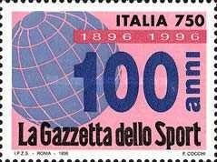 100 years "Gazzetta dello Sport"