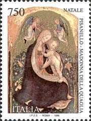 "Madonna of the Quail" by Pisanello