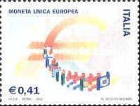 Flags of EU forming Euro Symbol