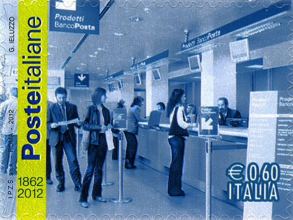 150th Anniversary Italian Postal Service- Modern Post Office