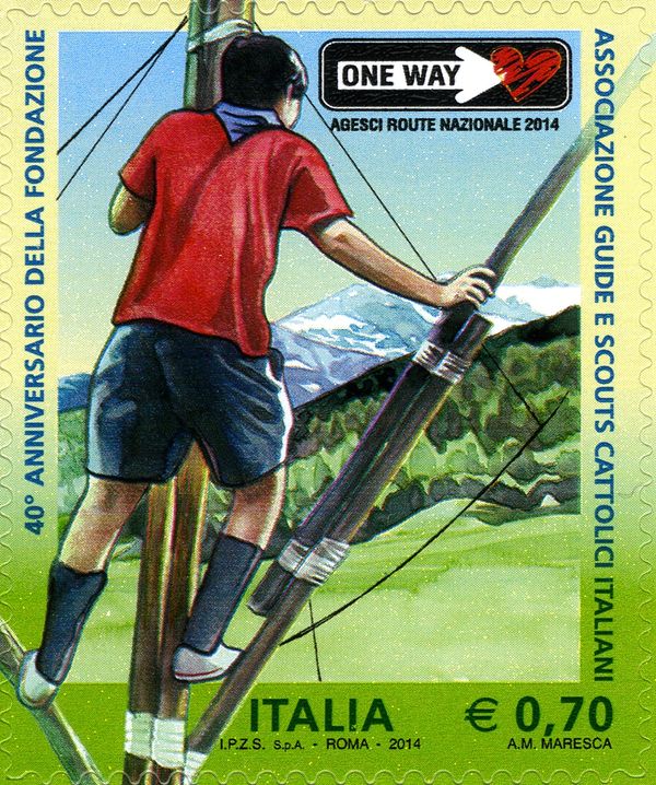 Association of Italian Catholic Guides and Scouts, on the 40