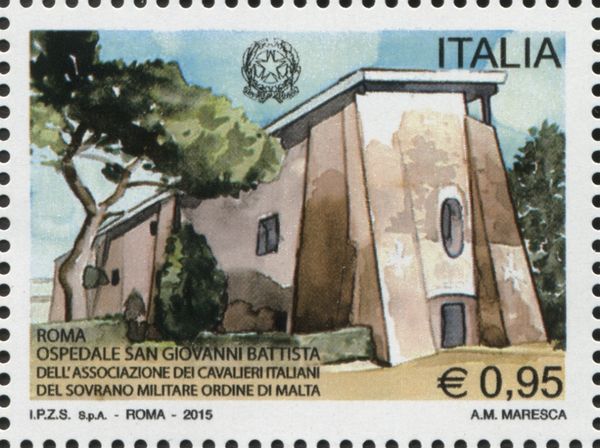 Exterior of San Giovanni Battista Hospital, Rome