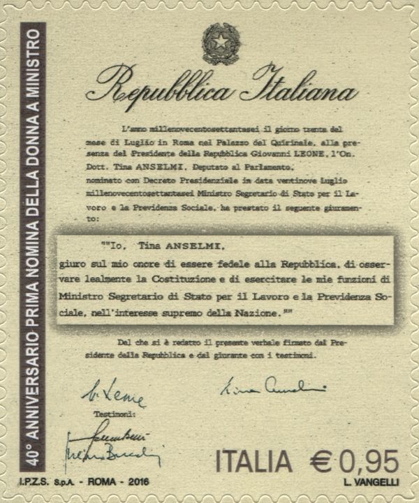 40th Anniversary of the 1st Female Government Minister