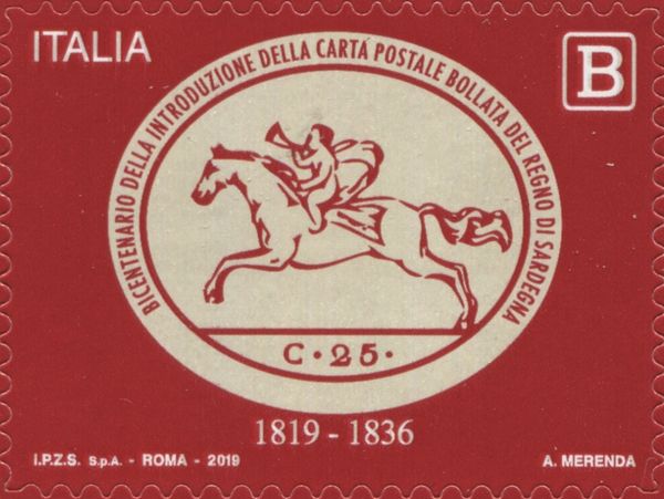 Bicentenary of the Sardinian Stamped Postal Card