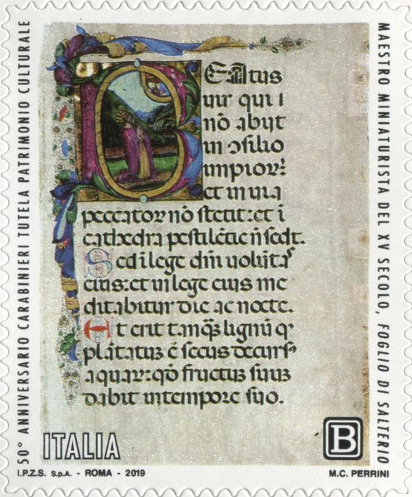 Miniature from the Foglio di Salterio