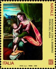 Christmas 2020 : Madonna and Child by Perin del Vaga