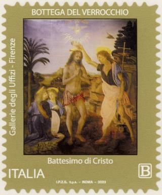 Baptism of Christ by the Studio of Verocchio