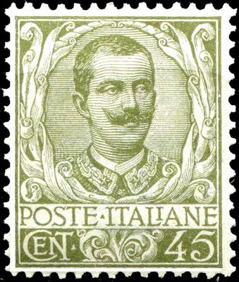 King Vittorio Emanuele III (1869-1947) with Floral Ornaments