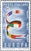 Letter E with Flags, wmk. stars II 65°D