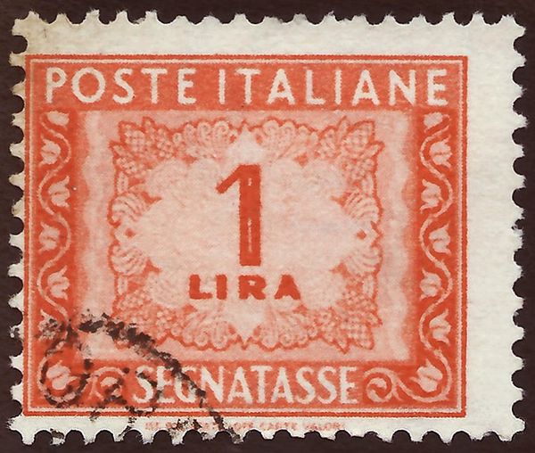 Numeral - Wmk. winged wheel 1