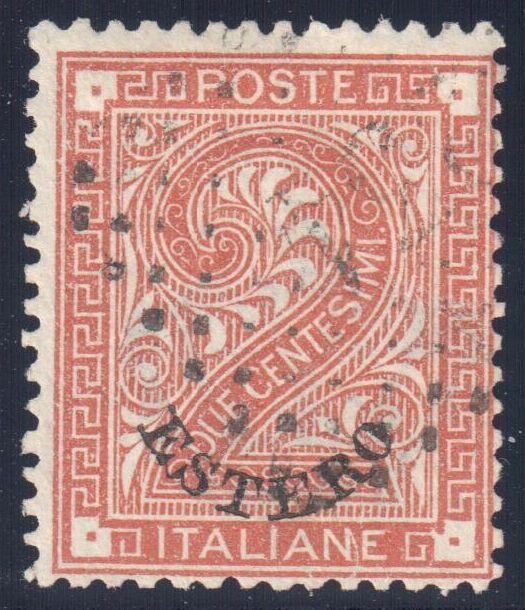 Number two with ornaments in a rectangular frame