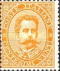 Effigy of Umberto I within an oval