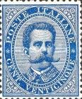 Effigy of Umberto I within an oval