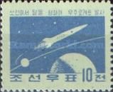 Rocket orbiting the earth and moon