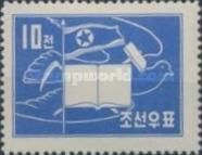 Book, peace dove, hammer and Scythe, flag