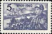 Soldier, farmer plowing, industrial plant
