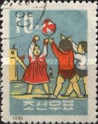 Ball playing children