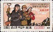 Soldier and armed workers