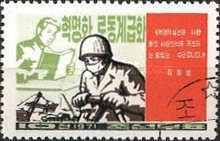 Construction Workers in Front of Student