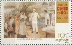 Kim Il Sung with Foundry workers