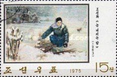 Woman in snow