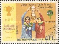 Pak Yong Ok and Yang Ying with trophy