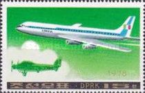 Douglas DC-8- 63 jetliner and Savoia Marchetti S-71
