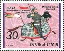 Horse and rider in chain mail