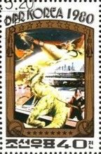 Dinosaur, space capsule