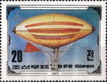 Tissandier Brothers' airship, 1883