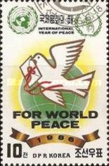 Peace dove with letter