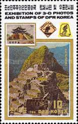 Stamp North Korea MiNr. 1437; Ruins of the Inca city of Mac…