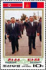 Kim Il Sung and Jambyn Batmonkh