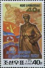 Soldiers and flag