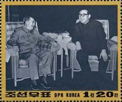 Kim Il Sung with Mao Zedong